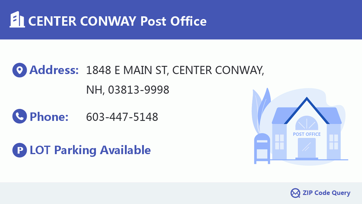 Post Office:CENTER CONWAY