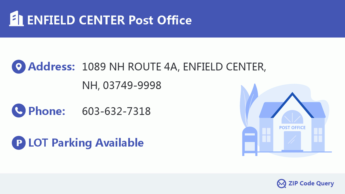 Post Office:ENFIELD CENTER
