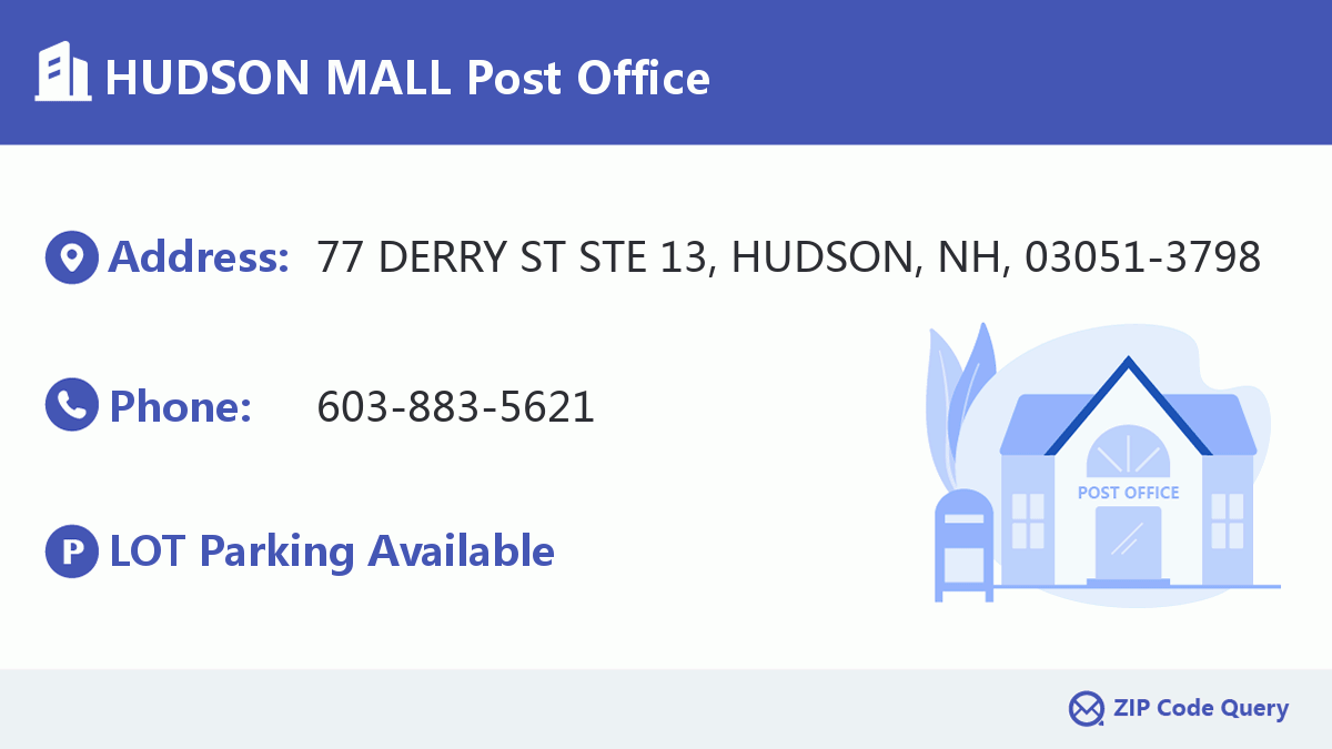 Post Office:HUDSON MALL