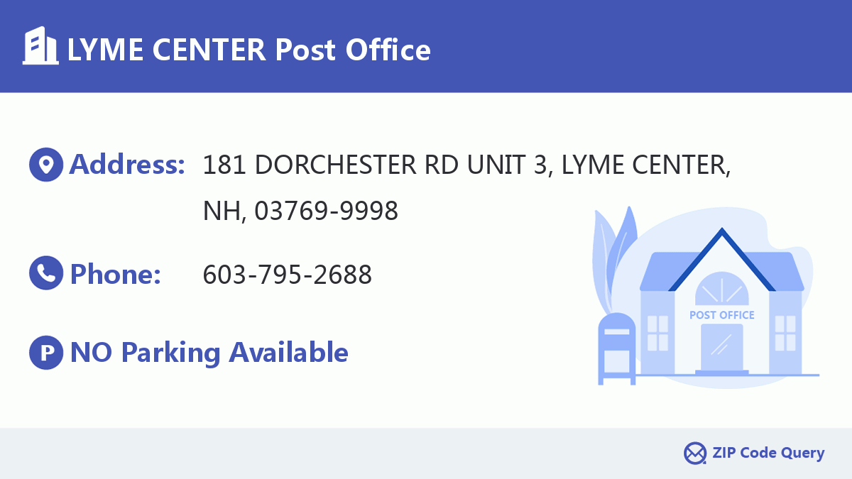 Post Office:LYME CENTER