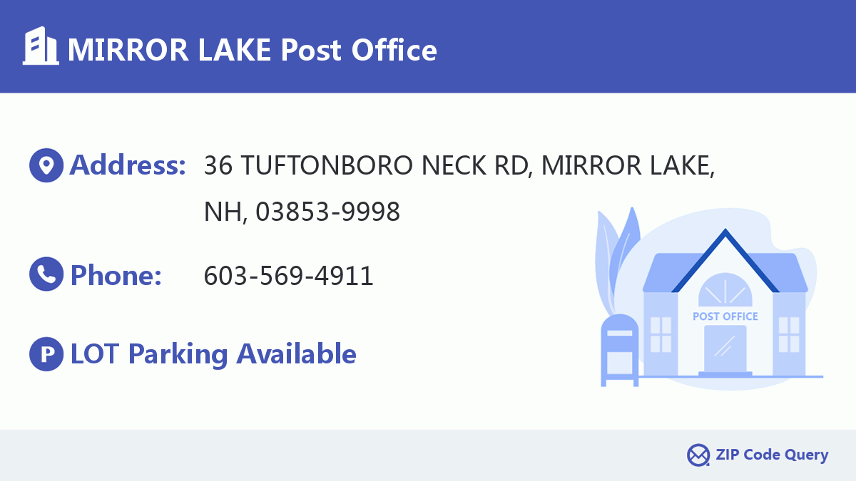 Post Office:MIRROR LAKE
