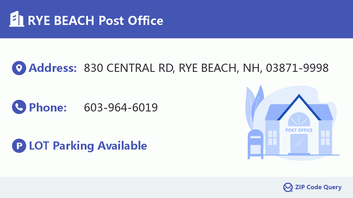 Post Office:RYE BEACH