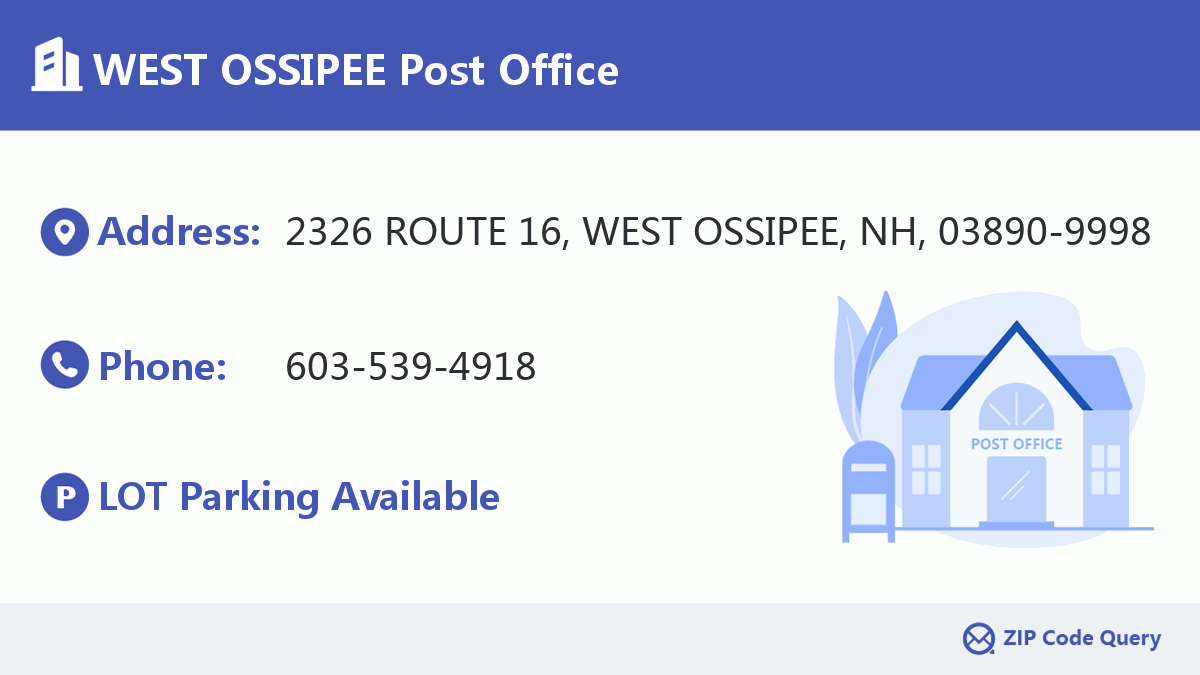 Post Office:WEST OSSIPEE