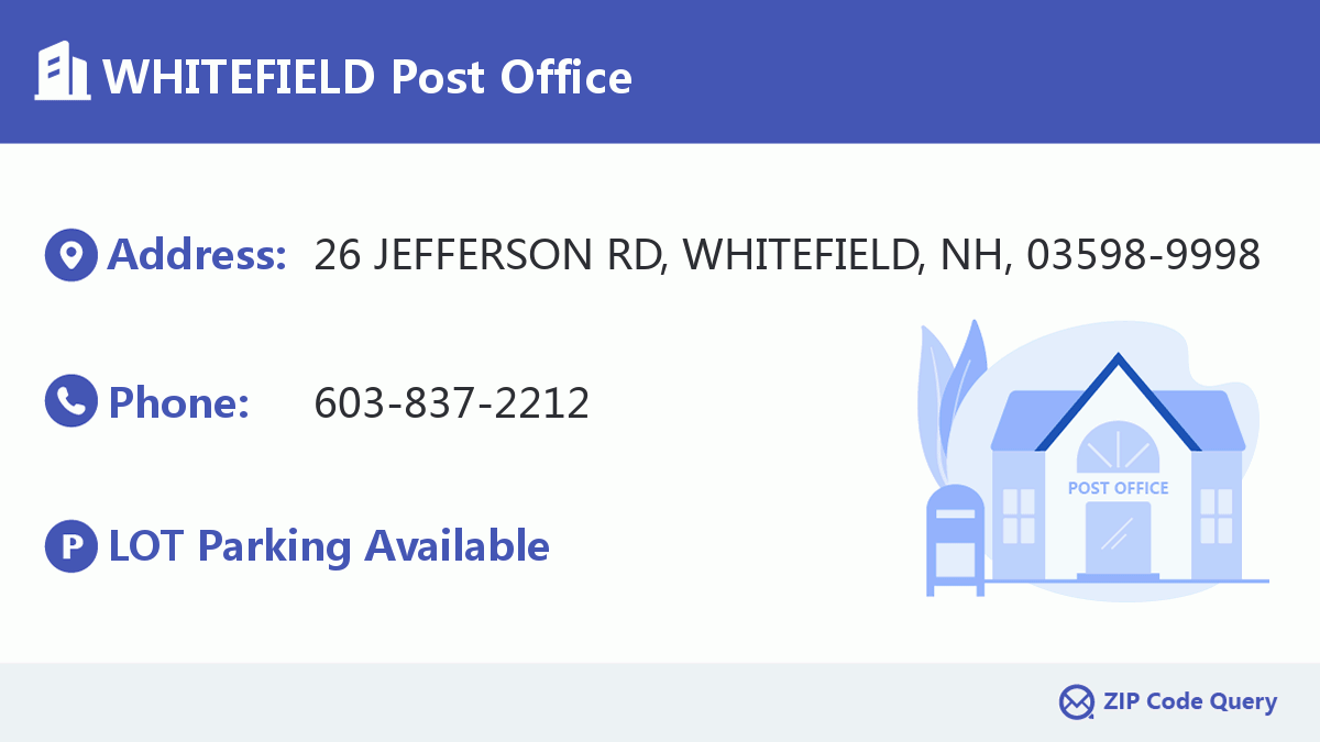 Post Office:WHITEFIELD